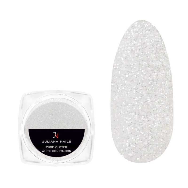NA255043-pure-glitter-white-honeymoon - Pure Glitter, Nail Art Glitter, Nageldesign glitter, Nagel glitzer, glitzernägel, glitter nails - NA255043 -