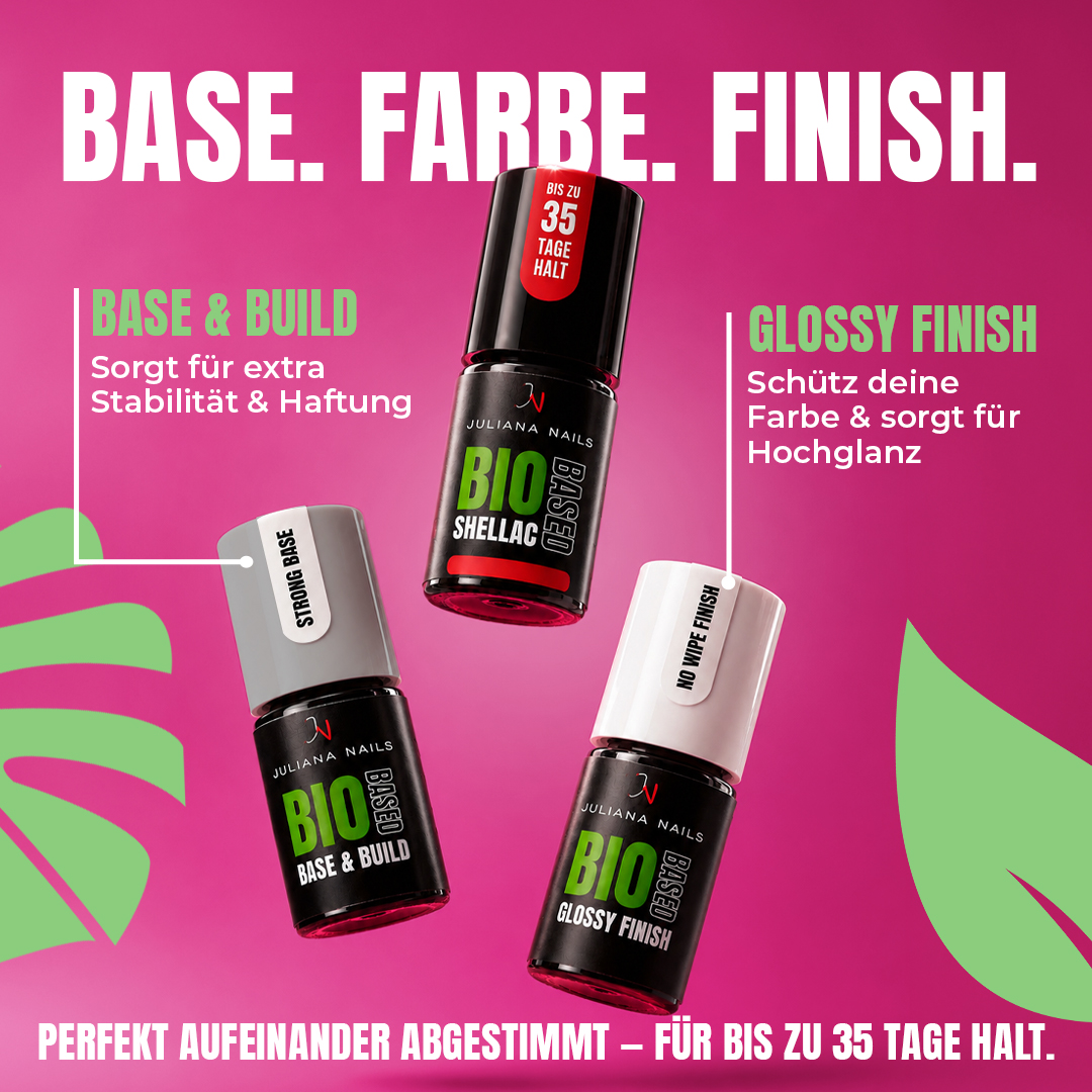 Base. Farbe. Finish. Kein Zufall.