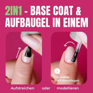 Juliana Nails BioBased Base & Build. Base Coat mit bis zu 35 Tagen Halt.