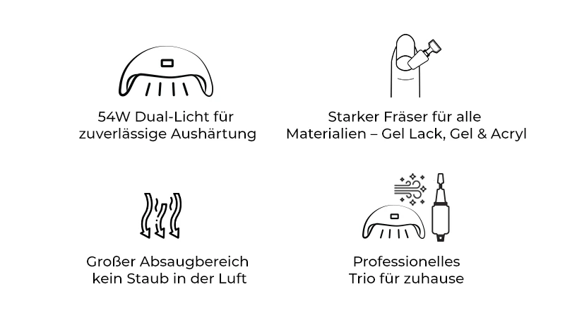 - nagelfräser,Komplett Tech-Set - UV/LED Lampe Nagelfräser & Staubabsaugung,nagelfräser set komplett,uv lampe fräser staubabsaugung set,profi nagelset zuhause,komplett nagelset,gel lack set geräte,nagelstudio zuhause komplett,komplett tech set nägel,nagelfräser set komplett kaufen,gel lack set geräte komplett,uv lampe fräser absaugung kombi,Juliana Nails Komplett Nagelset,uv led lampe 54w fräser staubabsaugung,nagelfräser staubabsaugung uv lampe set,gel lack geräte komplett set,shellac geräte komplett set,uv nagellack geräte komplett set,nagelstudio komplett set zuhause - BUN146 -