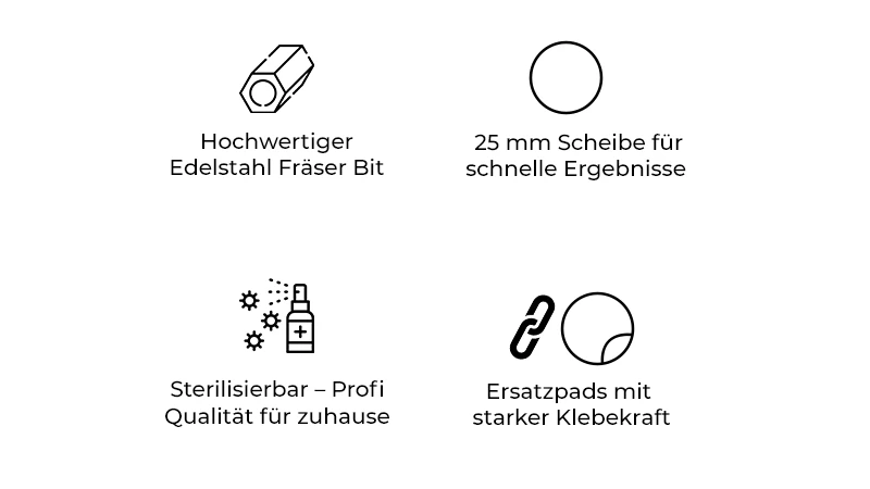 - Pediküre Fräs-Duo - Pododisc Bit-Set + Ersatzpads, Pediküre Fräs-Duo, pediküre set, pododisc set, nagelfräser pediküre, pododisc fräser bit set, hornhaut fräser set, pediküre fräser zuhause, staleks pododisc set, pododisc ersatzpads set, pediküre fräs duo, Juliana Nails Pododisc Set, pododisc bit set kaufen, pediküre zuhause set, hornhaut entfernen set, staleks pro set, pododisc ersatzpads kaufen, fußpflege fräser set - BUN159 -