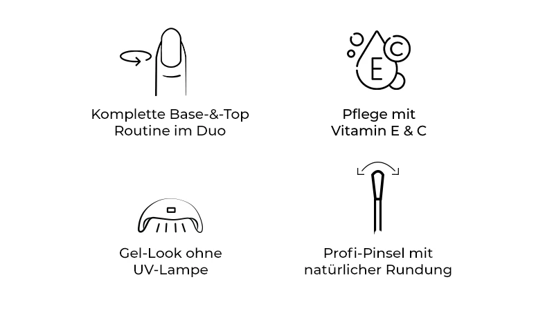 - Nagellack Base & Top Duo - Prep & Protect Set,BB Nagellack Routine,nagellack set,rillenfüller set,bb base top coat set,nagellack routine set,unterlack überlack set,nagellack pflege set,gel look nagellack set,rillenfüller base coat set,bb nagellack routine kaufen,Juliana Nails Rillenfüller Set,bb base rillenfüller kaufen,nagellack routine duo,vitamin e nagellack set,gel look ohne uv set,nagelpflege routine set - BUN168 -