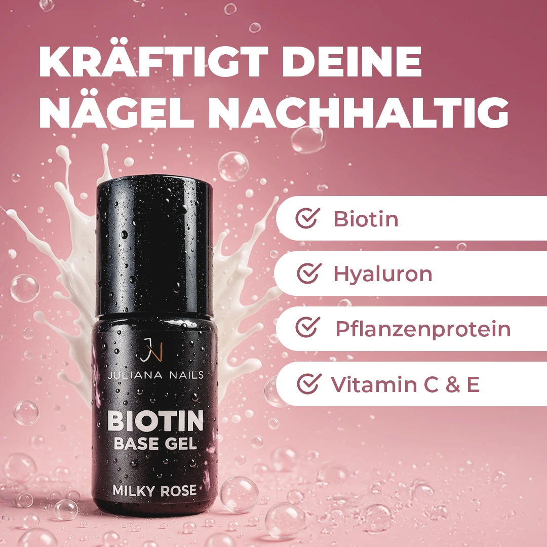 - Biotin Base Set,Biotin Base Set - BIAB für dünne Nägel (Primer Base & Top),biab nägel,biotin base gel set,BIAB für dünne Nägel,Biotin Nägel Set,Shellac biotin base set,UV Nagellack biotin set,HEMA-freier biab set,biab milky rose set,biotin nails set juliana nails,biotin hyaluron nägel set,dünne nägel stärken set,dünne nägel aufbauen set,biotin base kaufen,biab dünne nägel kaufen,nagelpflege biotin set,biotin milky rose set,Juliana Nails Biotin Base Set - BUN152 -