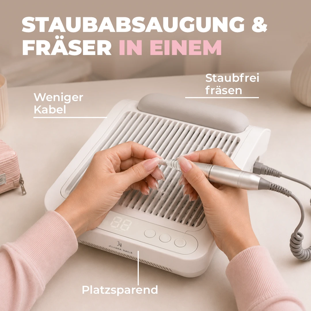 - Staubabsaugung inkl. Fräser JN - Duo, Staubabsaugung Nagelfräser Kombigerät, Nagelfräser Staubabsaugung 2in1, Nagelfräser für zuhause, Staubabsaugung Nägel zuhause, Nagelfräser DIY, Nagelfräser Staubabsaugung Set, Kombigerät Nagelfräser Staubabsaugung, 2in1 Nagelfräser kaufen, Nagelfräser mit Absaugung kaufen, Staubabsaugung Nägel kaufen, Nagelfräser Staubabsaugung günstig, Nagelfräser zuhause kaufen, Nagelfräser DIY kaufen, Nagelfräser Anfänger, Nagelfräser für Gel Lack, Nagelfräser für Shellac, Nagelfräser für UV Nagellack, Staubabsaugung Gel Lack, Staubabsaugung Shellac, Staubabsaugung UV Nagellack, Nagelfräser Gel Lack zuhause, Nagelfräser Shellac zuhause, Nagelfräser UV Nagellack zuhause, Nagelfräser Gel Lack DIY, Nagelfräser Shellac DIY, Nagelfräser UV Nagellack DIY, Nagelpflege Gerät zuhause, Nagelstudio zuhause Gerät, Nagelstudio zuhause Set, 2in1 Nagelgerät kaufen, Nagelgerät mit Fräser und Absaugung, Nagelfräser mit Fräsaufsatz, Nagelfräser inkl Fräser, Kombigerät Nagelpflege zuhause, Duo Nagelgerät kaufen, Nagelfräser Staub absaugen, Gel Lack entfernen Fräser, Shellac entfernen Fräser, UV Nagellack entfernen Fräser, Gel Lack auffräsen zuhause, Shellac auffräsen zuhause, Was ist ein Nagelfräser?, Brauche ich eine Staubabsaugung beim Nagelfräsen?, Nagelfräser für zuhause – welcher ist gut?, Nagelfräser und Staubabsaugung in einem – gibt es das?, Wie benutze ich einen Nagelfräser zuhause?, Juliana Nails Nagelfräser, Juliana Nails Staubabsaugung, Juliana Nails Nagelfräser Staubabsaugung, TL700212 Staubabsaugung Duo, Juliana Nails 2in1 Nagelgerät, Nailqueens Nagelfräser zuhause - TL700212 -