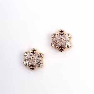 Overlays Schneeflocken Gold (2Stk.)