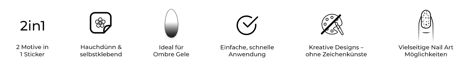 6 Gründe warum du unsere Nagelsticker Schablonen lieben wirst: